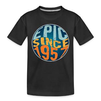 Episch Seit 1957 - Kinder Premium Bio T-Shirt - Schwarz - Vorne