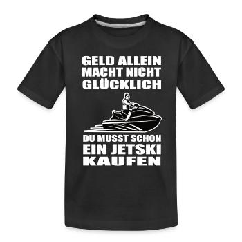 Jetski - Kinder Premium Bio T-Shirt - Schwarz - Vorne