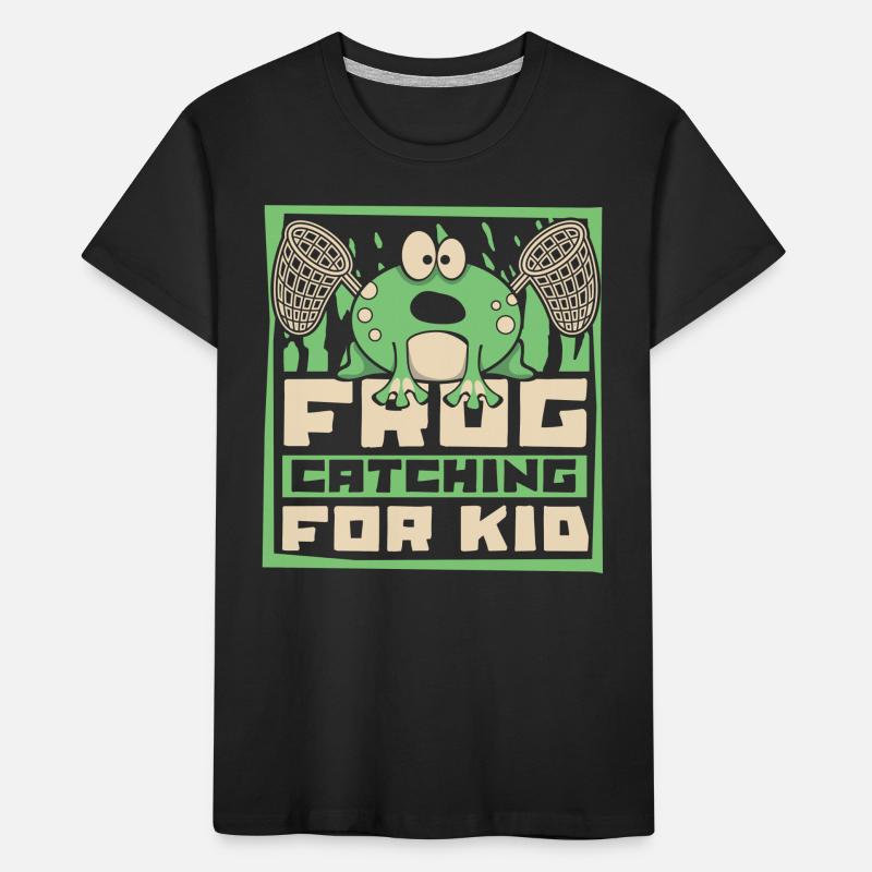 Frog Catching For Kid Tree Frog Toad Frog Kids' Premium Organic T-Shirt