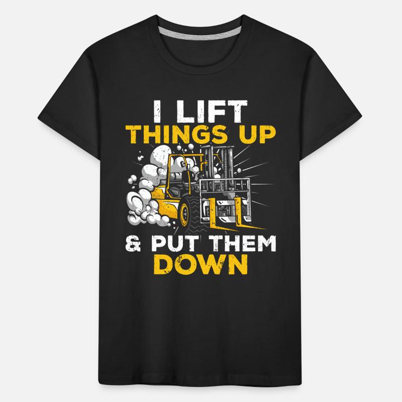 Forklift Driver Forklift Operator Forklifts Kids' Premium Organic T-Shirt