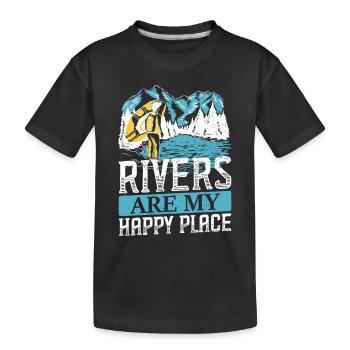 Rafting - T-shirt bio Premium Enfant - noir - Devant
