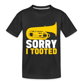 Tuba Tuba lecteur - T-shirt bio Premium Enfant - noir - Devant