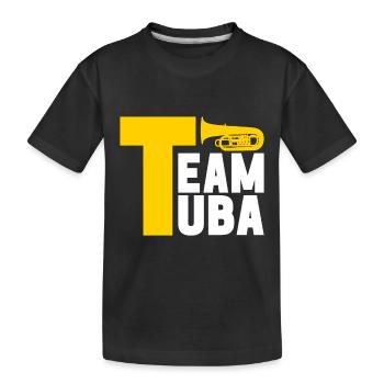 Tuba Tuba lecteur - T-shirt bio Premium Enfant - noir - Devant