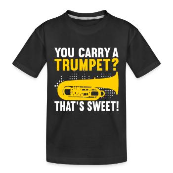 Tuba Tuba lecteur - T-shirt bio Premium Enfant - noir - Devant