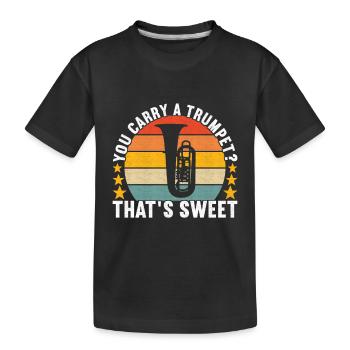 Tuba Tuba lecteur - T-shirt bio Premium Enfant - noir - Devant