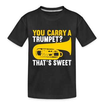 Tuba Tuba lecteur - T-shirt bio Premium Enfant - noir - Devant