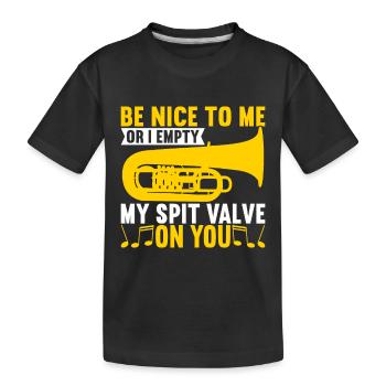 Tuba Tuba lecteur - T-shirt bio Premium Enfant - noir - Devant