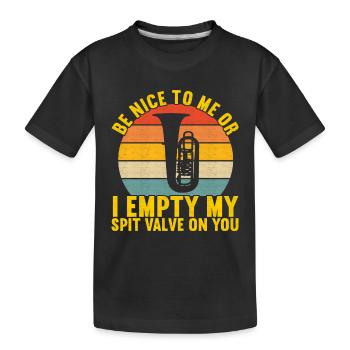 Tuba Tuba lecteur - T-shirt bio Premium Enfant - noir - Devant