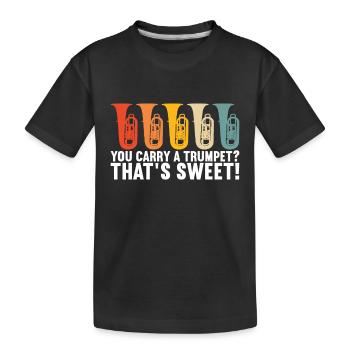 Tuba Tuba lecteur - T-shirt bio Premium Enfant - noir - Devant