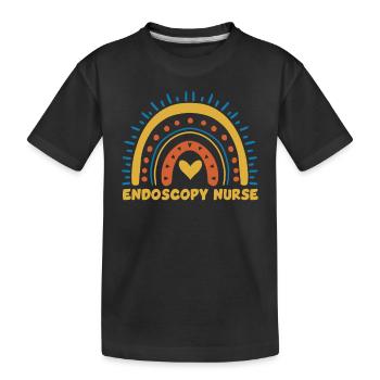 Infirmière en endoscopie Rainbow - T-shirt bio Premium Enfant - noir - Devant