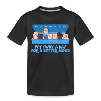 Pomeranian Dog Breed Happiness Dog Mom - Kinder Premium Bio T-Shirt - Schwarz - Vorne