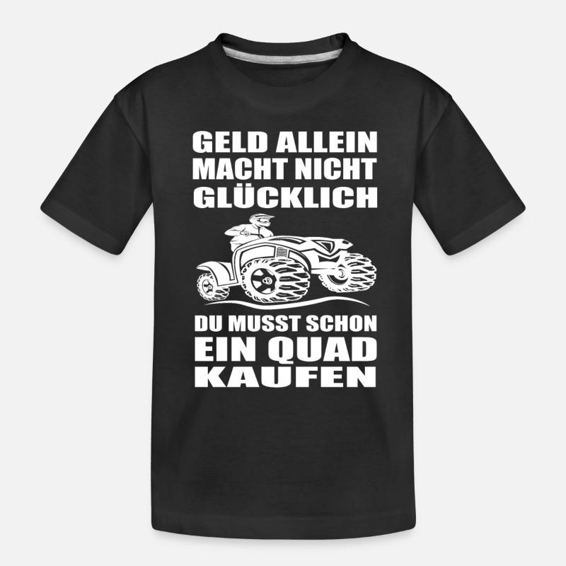 Quad - Kinder Premium Bio T-Shirt - Schwarz