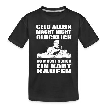 Kart - Kinder Premium Bio T-Shirt - Schwarz - Vorne