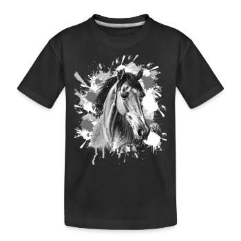 Cheval - T-shirt bio Premium Enfant - noir - Devant