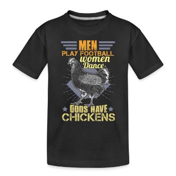 Costume de poulet Hommes - T-shirt bio Premium Enfant - noir - Devant