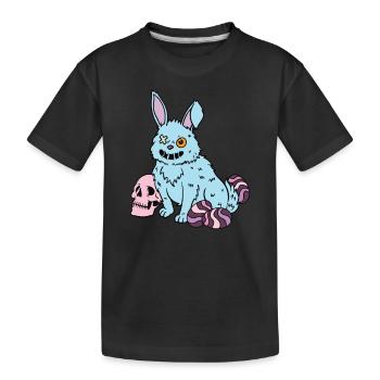 Gothic Rabbit Gothic Rabbit Gothic Easter Emo Goth - Kids' Premium Organic T-Shirt - black - Front