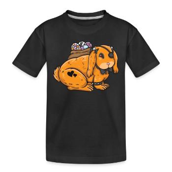 Gothic Rabbit Gothic Rabbit Gothic Easter Emo Goth - Kids' Premium Organic T-Shirt - black - Front