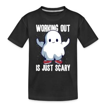Bodybuilding Powerlifting Weightlifting Fitness - Kinder Premium Bio T-Shirt - Schwarz - Vorne