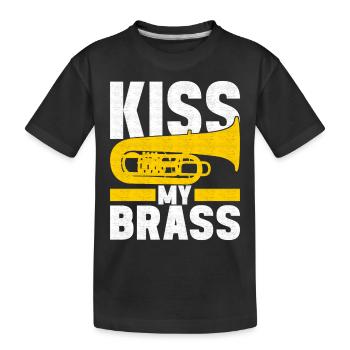 Tuba Tuba lecteur - T-shirt bio Premium Enfant - noir - Devant