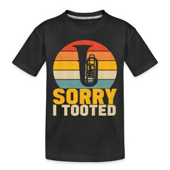Tuba Tuba lecteur - T-shirt bio Premium Enfant - noir - Devant