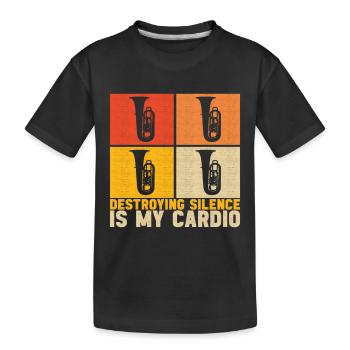 Tuba Tuba lecteur - T-shirt bio Premium Enfant - noir - Devant