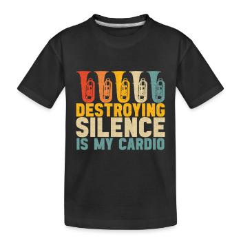 Tuba Tuba lecteur - T-shirt bio Premium Enfant - noir - Devant