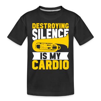 Tuba Tuba lecteur - T-shirt bio Premium Enfant - noir - Devant