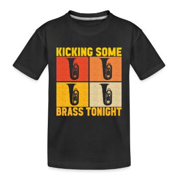 Tuba Tuba lecteur - T-shirt bio Premium Enfant - noir - Devant
