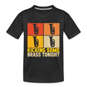 Tuba Tuba lecteur - T-shirt bio Premium Enfant - noir - Devant