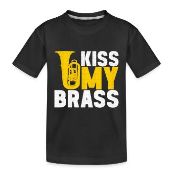 Tuba Tuba lecteur - T-shirt bio Premium Enfant - noir - Devant