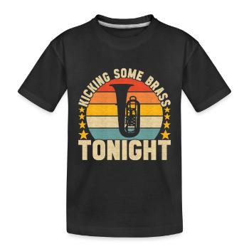 Tuba Tuba lecteur - T-shirt bio Premium Enfant - noir - Devant