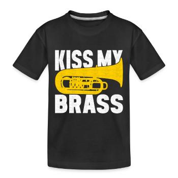 Tuba Tuba lecteur - T-shirt bio Premium Enfant - noir - Devant