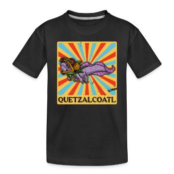 Quetzalcoatl Axolotl Mexique Divinité Aztèque - T-shirt bio Premium Enfant - noir - Devant