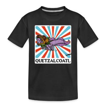 Quetzalcoatl Axolotl Mexique Divinité Aztèque - T-shirt bio Premium Enfant - noir - Devant