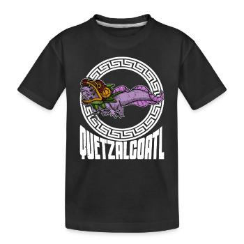 Quetzalcoatl Axolotl Mexique Divinité Aztèque - T-shirt bio Premium Enfant - noir - Devant