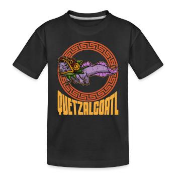 Quetzalcoatl Axolotl Mexique Divinité Aztèque - T-shirt bio Premium Enfant - noir - Devant