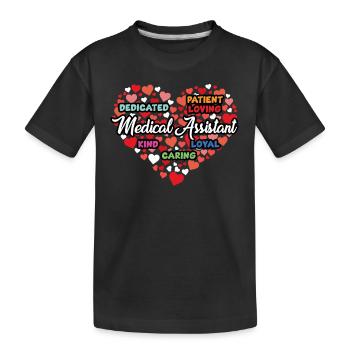 Motiver le cadeau d’assistant médical - T-shirt bio Premium Enfant - noir - Devant