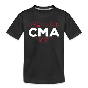 Conception d’assistant médical CMA - T-shirt bio Premium Enfant - noir - Devant