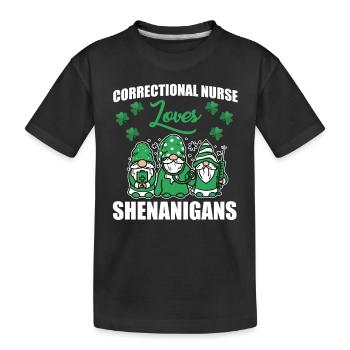 Costume de l’infirmière de la Saint-Patrick en prison - T-shirt bio Premium Enfant - noir - Devant
