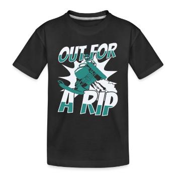 À la recherche d’une motoneige Rip Motoneige Conducteurs de motoneige - T-shirt bio Premium Enfant - noir - Devant
