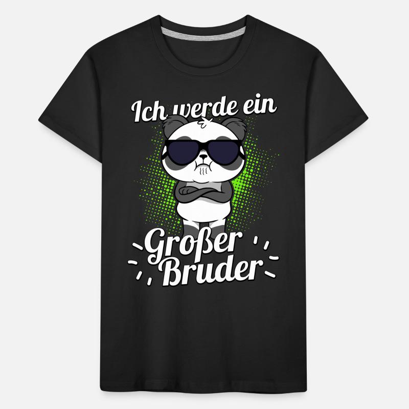 Panda Ich Werde Ein Großer Bruder Schwangerschaft Kinder Premium Bio T-Shirt