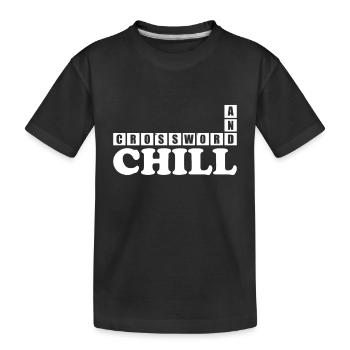 Mots croisés - T-shirt bio Premium Enfant - noir - Devant