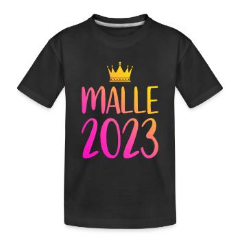 Malle 2023 - Kids' Premium Organic T-Shirt - black - Front