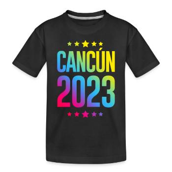 Cancun 2023 - Kinder Premium Bio T-Shirt - Schwarz - Vorne