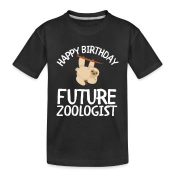 Future Zoologist Birthday Wildlife - T-shirt bio Premium Enfant - noir - Devant