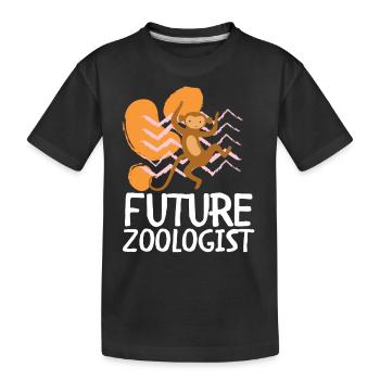 Future Zoologist Birthday Wildlife - T-shirt bio Premium Enfant - noir - Devant