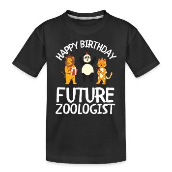 Future Zoologist Birthday Wildlife - T-shirt bio Premium Enfant - noir - Devant
