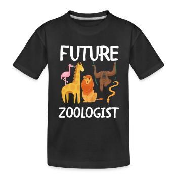 Future Zoologist Birthday Wildlife - T-shirt bio Premium Enfant - noir - Devant