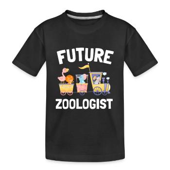 Future Zoologist Birthday Wildlife - T-shirt bio Premium Enfant - noir - Devant