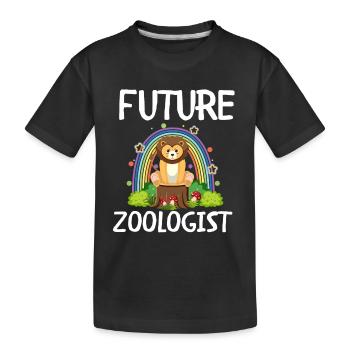 Future Zoologist Birthday Wildlife - T-shirt bio Premium Enfant - noir - Devant